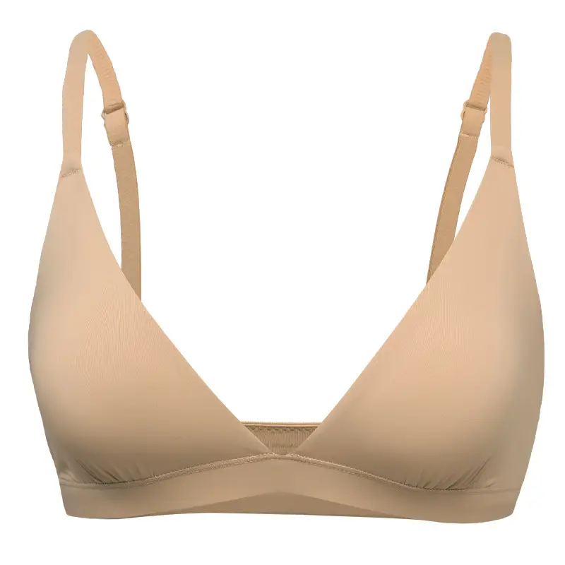 Skim* French-Style Triangle Cup Bra, Thin Seamless Bandeau, Wireless Comfortable Bra, Daily Wear, Cross-Border Hot Sale