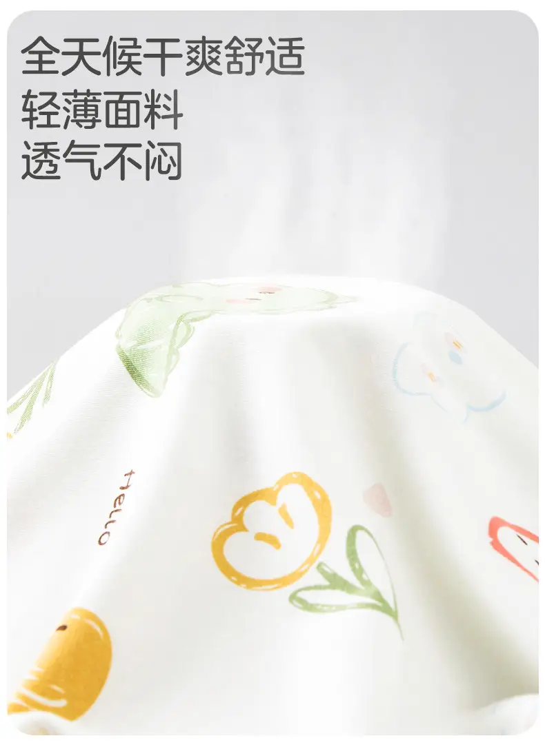 Children's Summer Thin Pajamas, Girls' Short-Sleeve Two-Way Sleep Sack, Baby Nightgown, Bamboo Cotton Loungewear, One-Piece Air-Conditioning Suit — feature 11