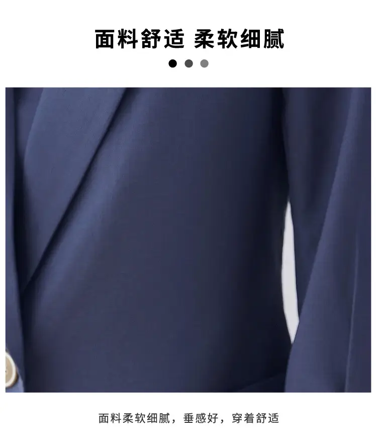 Hotel Front Desk Workwear, Three-Quarter Sleeve, Mid-Sleeve, Elegant Suit, New Spring/Summer Professional Formal Wear, Two-Piece Pants Set, Wholesale — feature 3
