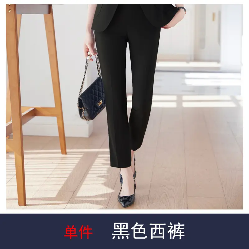 Hotel Front Desk Workwear, Three-Quarter Sleeve, Mid-Sleeve, Elegant Suit, New Spring/Summer Professional Formal Wear, Two-Piece Pants Set, Wholesale - Image 2