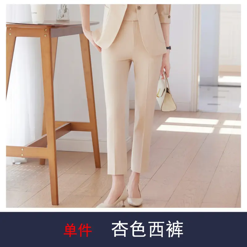 Hotel Front Desk Workwear, Three-Quarter Sleeve, Mid-Sleeve, Elegant Suit, New Spring/Summer Professional Formal Wear, Two-Piece Pants Set, Wholesale - Image 4