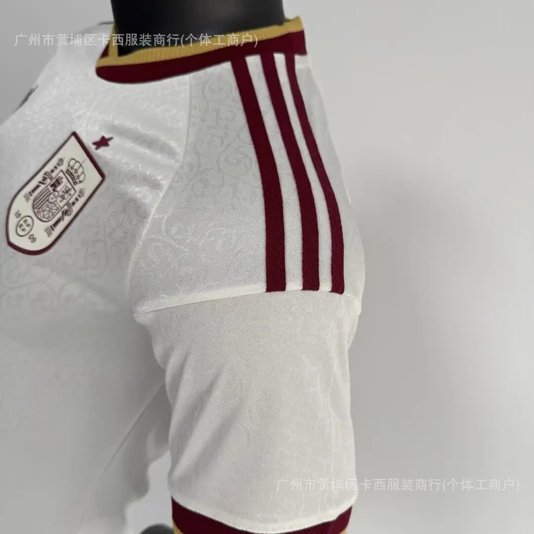 2627 World Cup Spain Home and Away Player Version Football Jersey New Short-Sleeved T-Shirt Cross-Border Shipping
