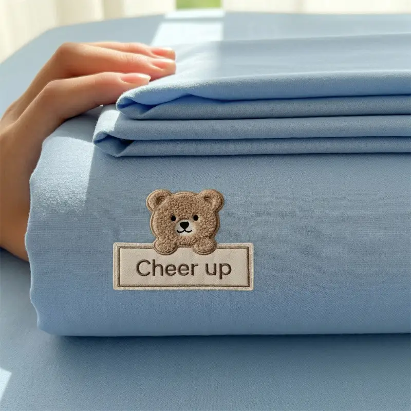 Pure Cotton Coarse Cloth Fitted Sheet, Summer Cooling Full-Coverage Bed Mat, Class A, Suitable for Mother and Baby, Dustproof Mattress Protector