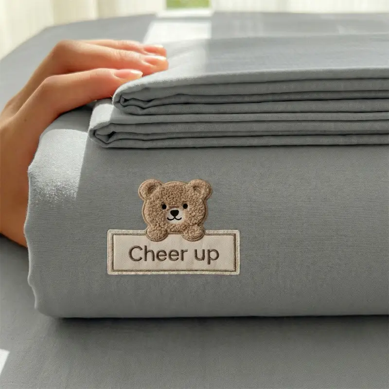 Pure Cotton Coarse Cloth Fitted Sheet, Summer Cooling Full-Coverage Bed Mat, Class A, Suitable for Mother and Baby, Dustproof Mattress Protector