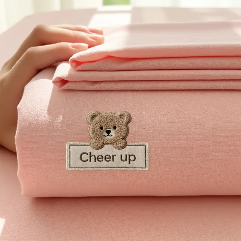 Pure Cotton Coarse Cloth Fitted Sheet, Summer Cooling Full-Coverage Bed Mat, Class A, Suitable for Mother and Baby, Dustproof Mattress Protector