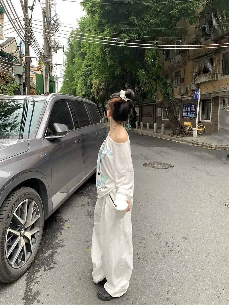 Sun Protection Cover-Up Long-Sleeve T-Shirt for Women, Unique Print, Summer Design, Stylish, Cute, Loose Fit, Versatile, Thin Top — feature 28