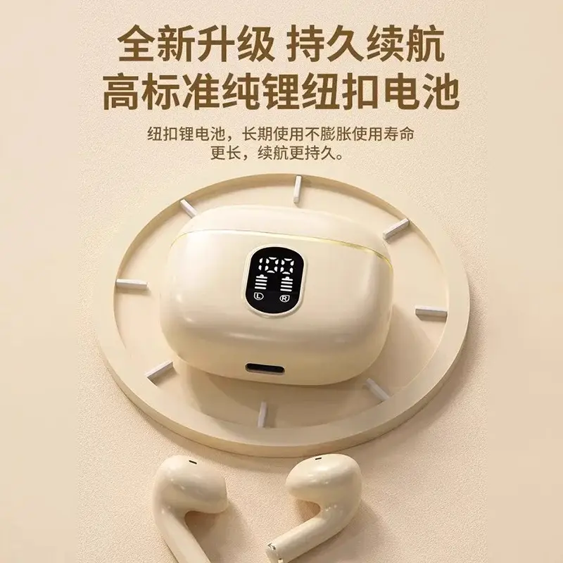 Bluetooth Earphones 2026 New Model Smart Wireless Noise-Cancelling High-Quality In-Ear Earphones with Power Display Cross-Border Earphones