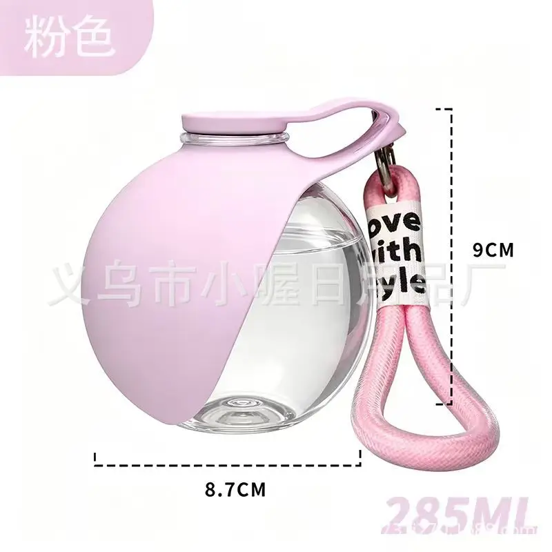 Cross-Border Pet Supplies Stainless Steel Water Bottle Round Travel Cup Outdoor Foldable Portable Pet Water Dispenser for Cats and Dogs