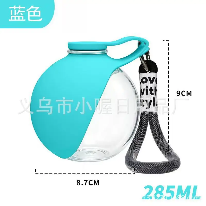Cross-Border Pet Supplies Stainless Steel Water Bottle Round Travel Cup Outdoor Foldable Portable Pet Water Dispenser for Cats and Dogs