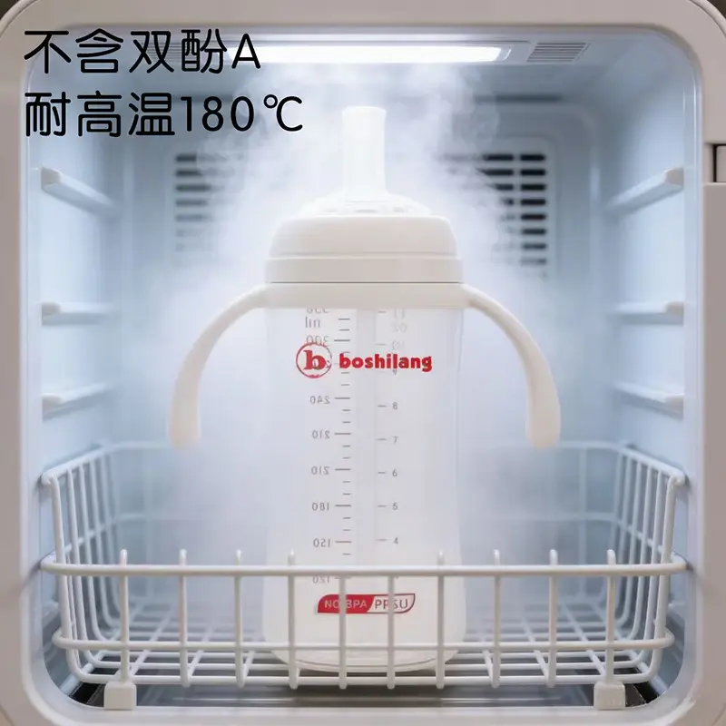 [New Product] Ppsu Baby Bottle for 3-6 Months and over One Year Old, Imitation Breast Milk, Anti-Colic, Kidsren's Straw Cup — feature 4