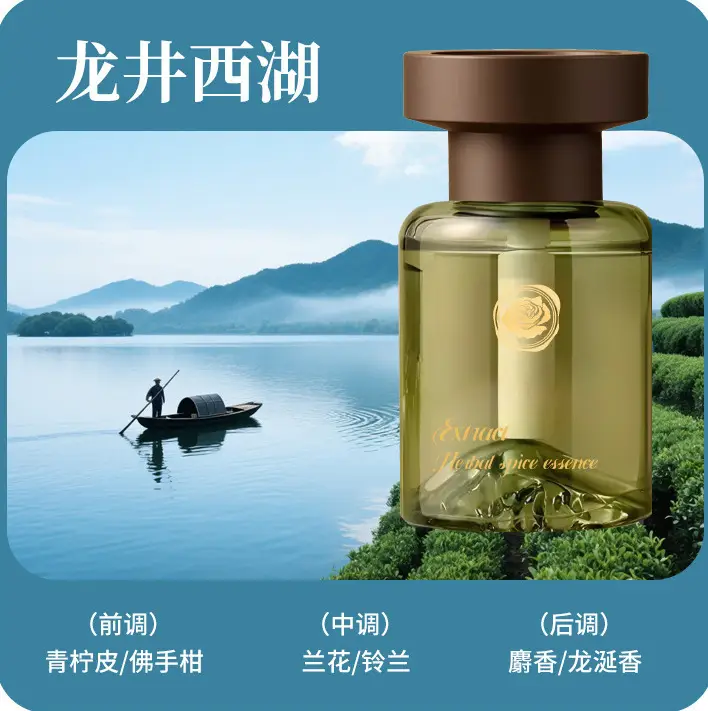 Jianshan Car Fragrance Perfume, High-End Car Interior Fragrance, Long-Lasting Scent, Car Accessory for Men and Women, Odor Removal, High-End Decoration