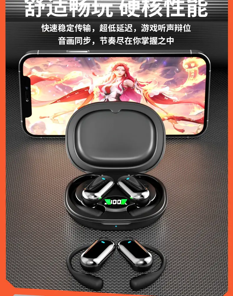 Cross-Border Hot-Selling Ai Smart Translation Bluetooth Earphones, Non-In-Ear Wireless Over-Ear Sports Earphones with Long Battery Life Q16S — feature 29