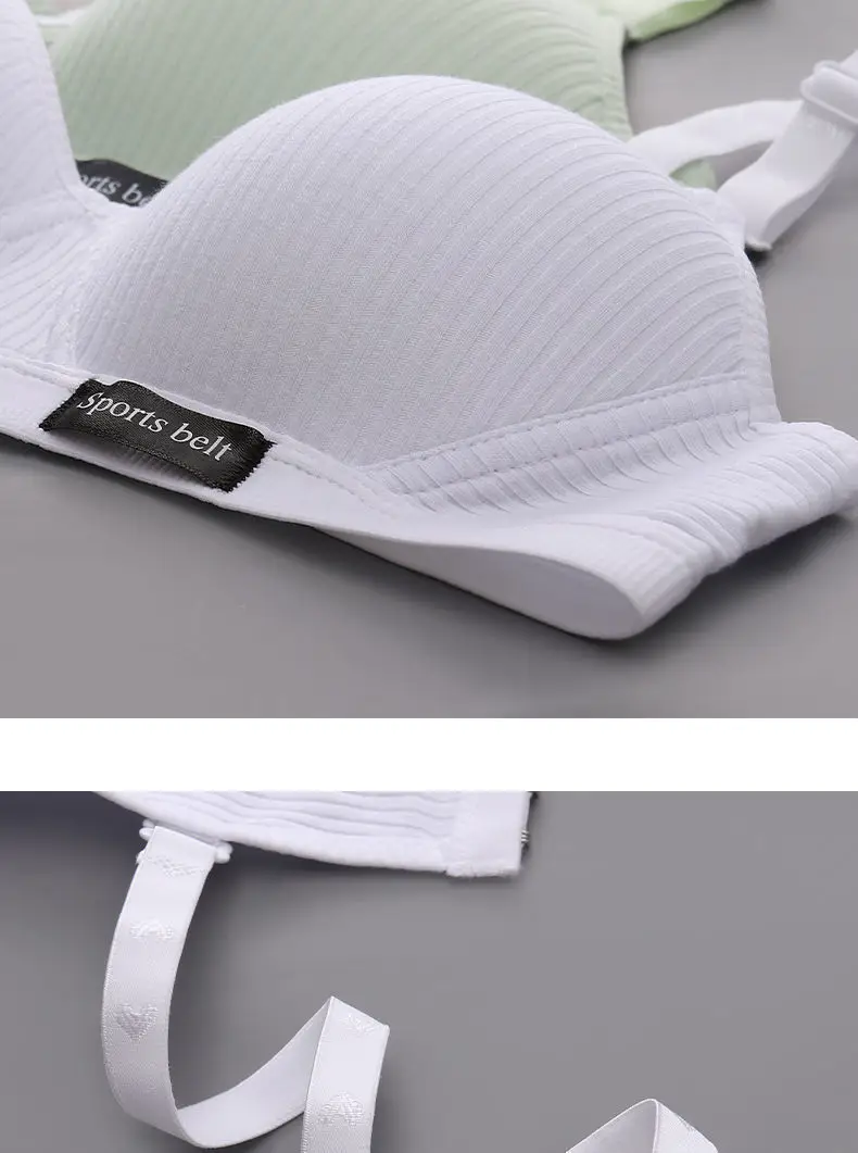 Thin, Seamless Bra for High School Students during Their Developmental Period, Comfortable for Small Busts, No Underwire, Black — feature 9