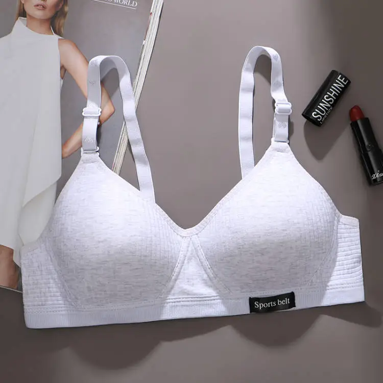 Thin, Seamless Bra for High School Students during Their Developmental Period, Comfortable for Small Busts, No Underwire, Black