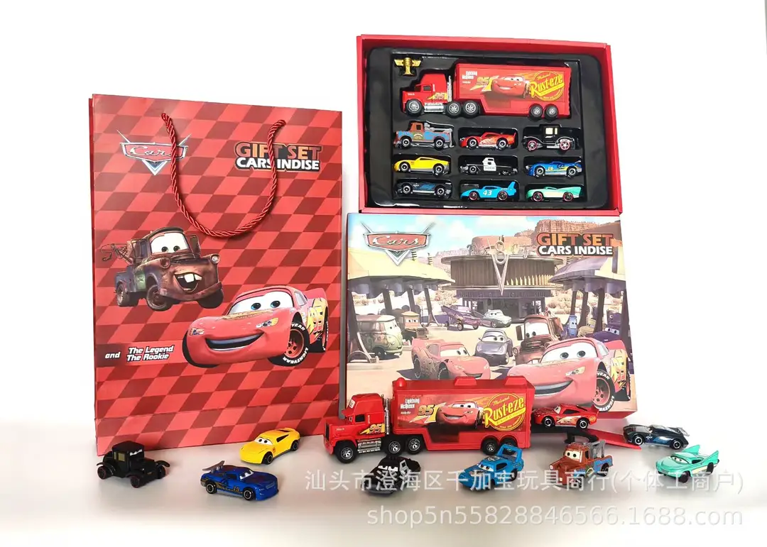 New Cars Series Container Truck Sliding Non-Retractable Alloy Racing Car Children's Toy Lightning Mcqueen Boys' Toy — feature 4