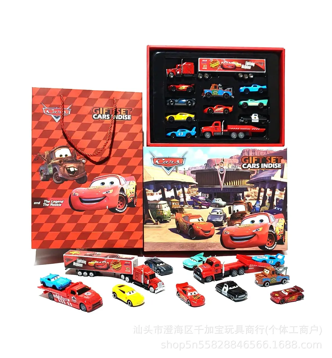 New Cars Series Container Truck Sliding Non-Retractable Alloy Racing Car Children's Toy Lightning Mcqueen Boys' Toy — feature 8