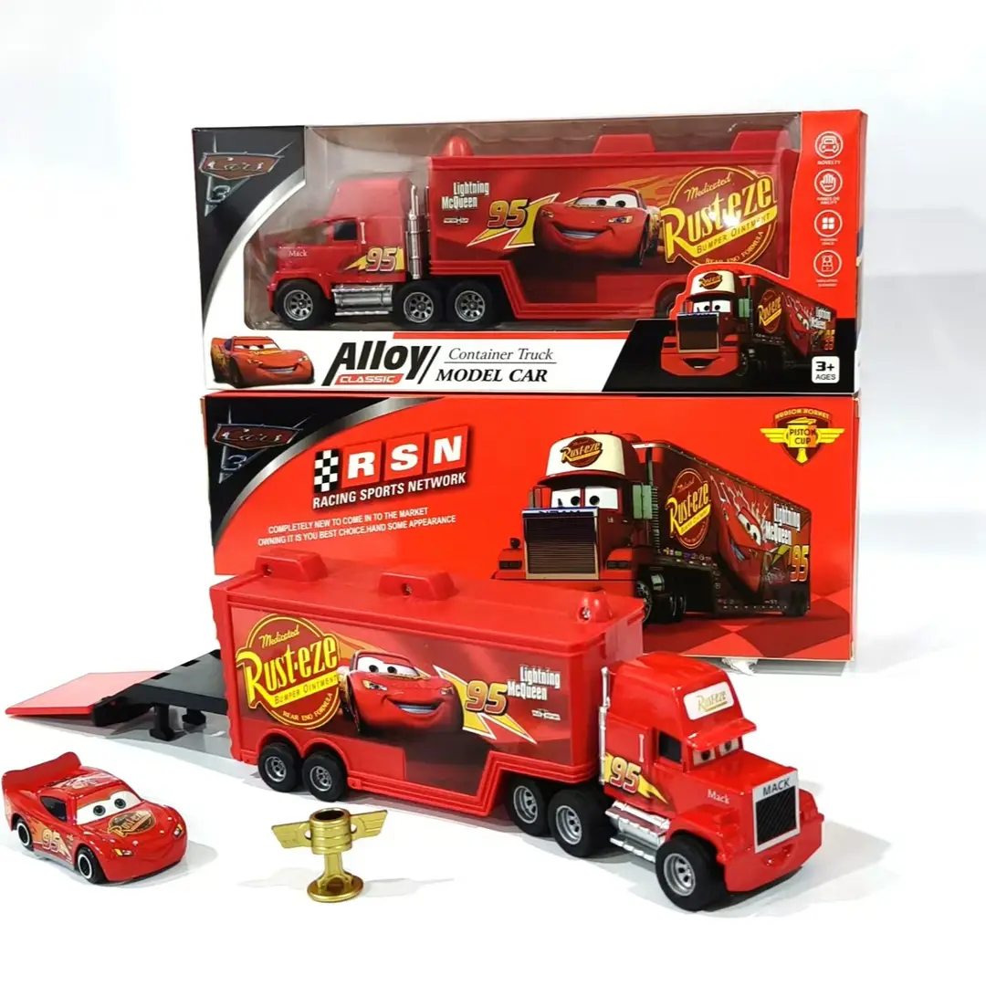 【Direct from Manufacturer】Cars Lightning Mcqueen Children's Toy Sliding Alloy Car Gift Box Set