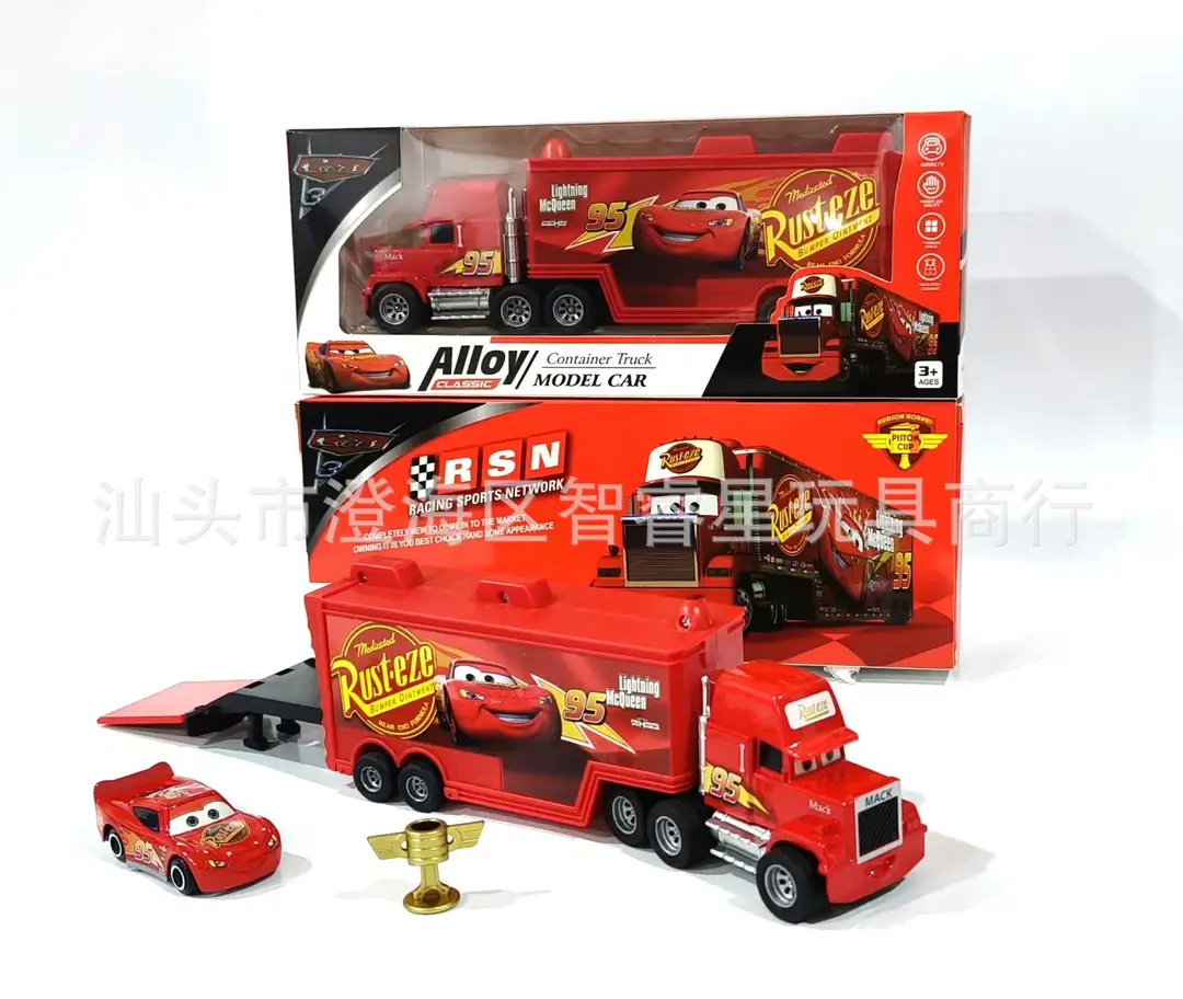 【Direct from Manufacturer】Cars Lightning Mcqueen Children's Toy Sliding Alloy Car Gift Box Set — feature 2