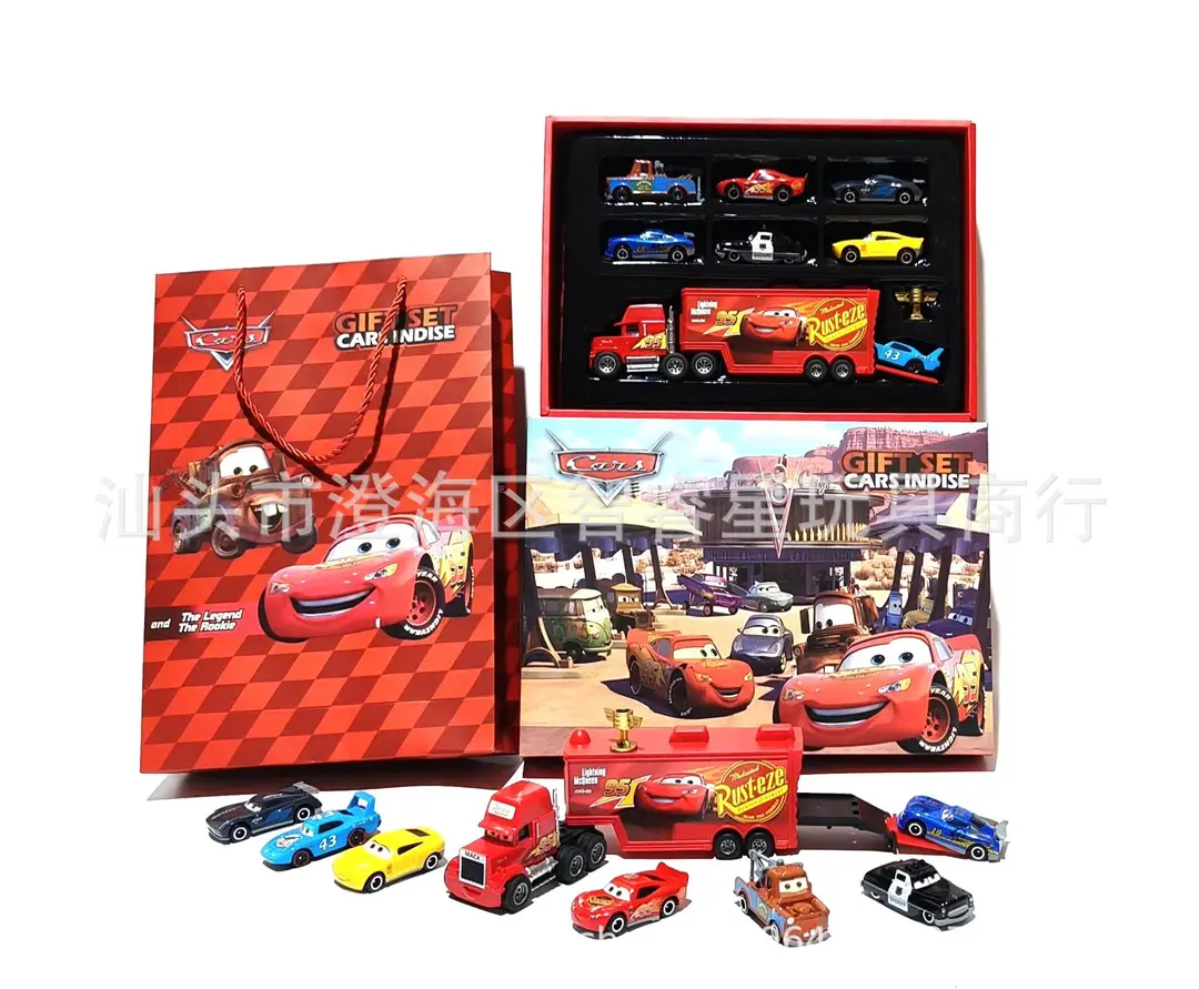 【Direct from Manufacturer】Cars Lightning Mcqueen Children's Toy Sliding Alloy Car Gift Box Set — feature 4