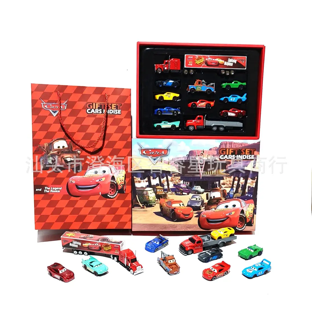 【Direct from Manufacturer】Cars Lightning Mcqueen Children's Toy Sliding Alloy Car Gift Box Set — feature 6