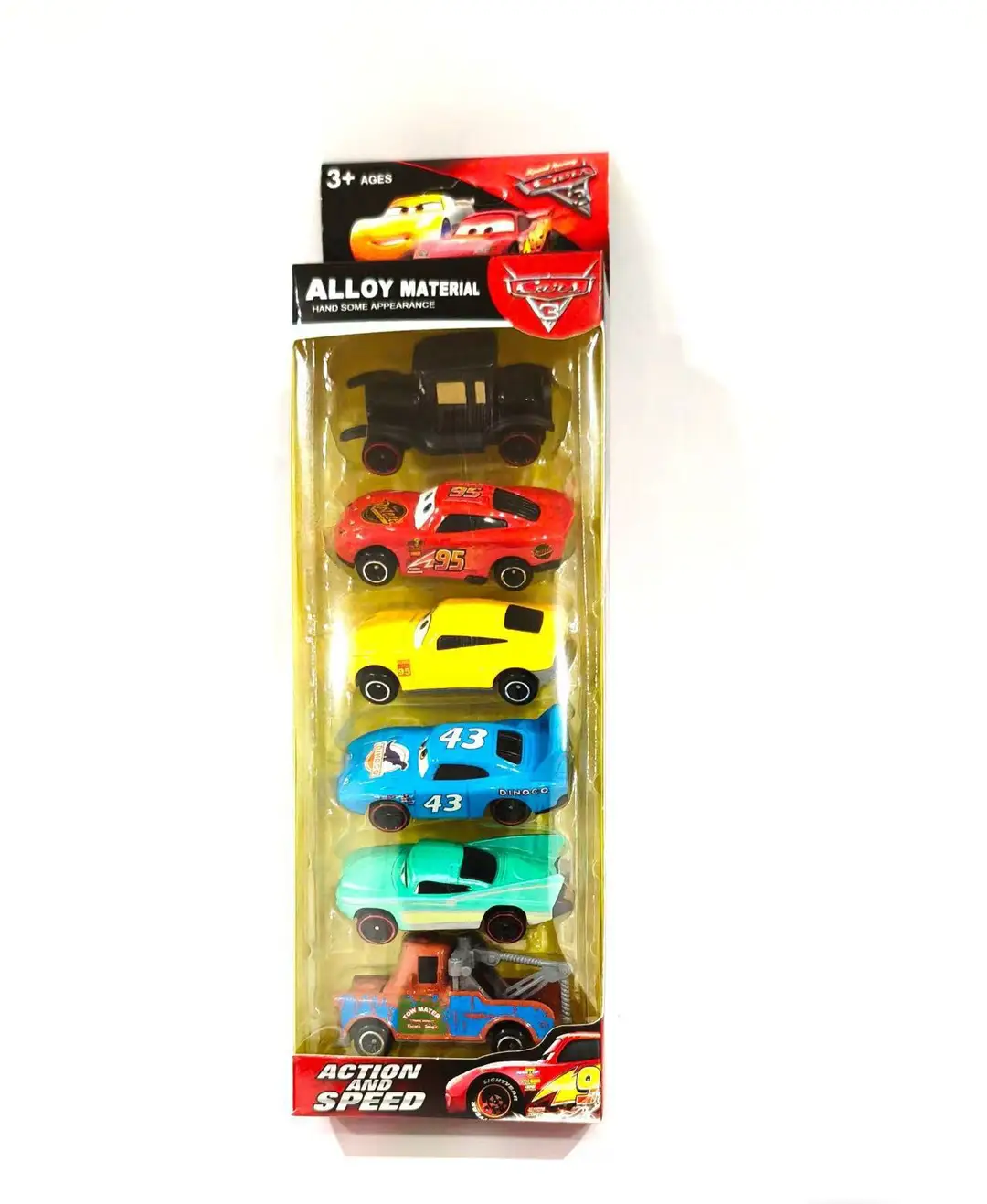 Cars 3 Lightning Mcqueen Children's Toy Sliding Alloy Car Black Storm 2 Mater Boy Gift — feature 15