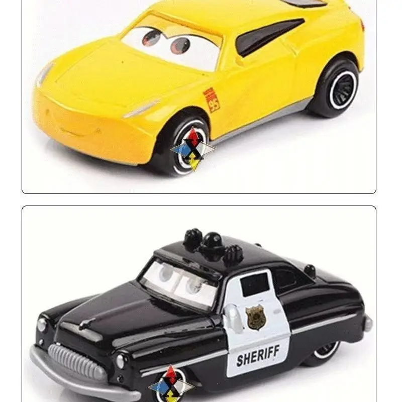 Cars Alloy Racing Lightning Mcqueen Police Chief Mater Skateboard Model Figurine Boys' Boxed Gift — feature 6