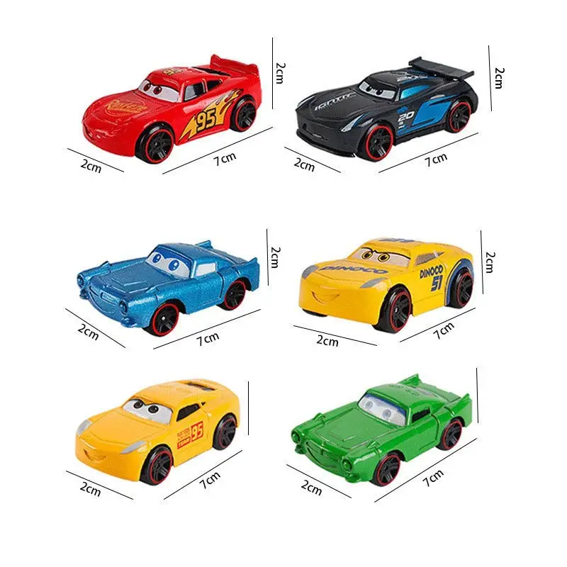 Cars Alloy Racing Lightning Mcqueen Police Chief Mater Skateboard Model Figurine Boys' Boxed Gift