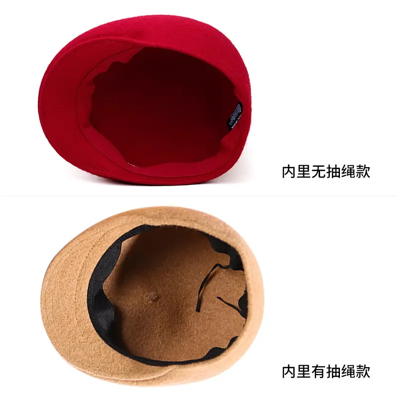 Women's Wool Warm Beret Artistic Retro Pest Cap Painter's Cap - Image 16