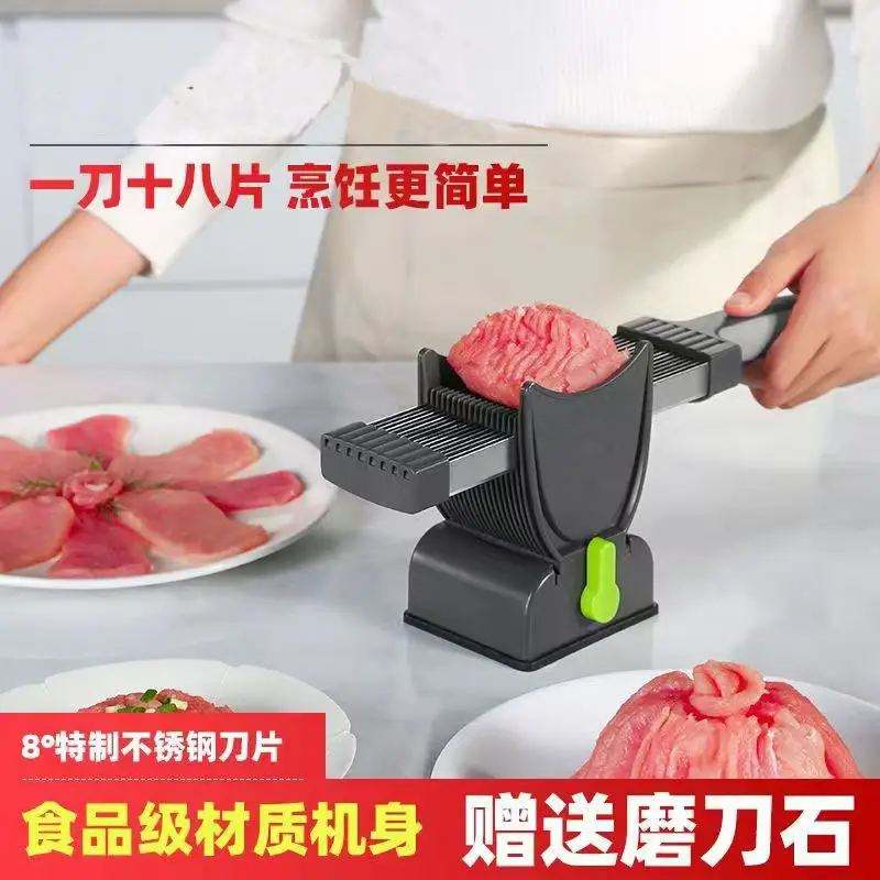 Cross-Border Hot-Selling Meat Slicing Tool for Home Use, Thin Slice Meat Shredder, Meat Dicer, Meat Mincer, Manual Fresh Meat Slicer for Kitchen - Image 5