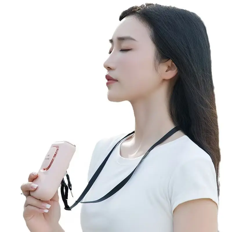 Portable Small Silent USB Fan, Rechargeable, Waist-Hanging, Neck-Hanging, Strong Wind, Student Dormitory Desktop Fan