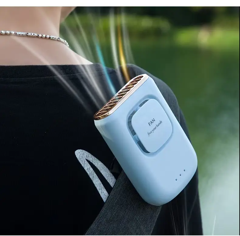 Portable Small Silent USB Fan, Rechargeable, Waist-Hanging, Neck-Hanging, Strong Wind, Student Dormitory Desktop Fan — feature 25