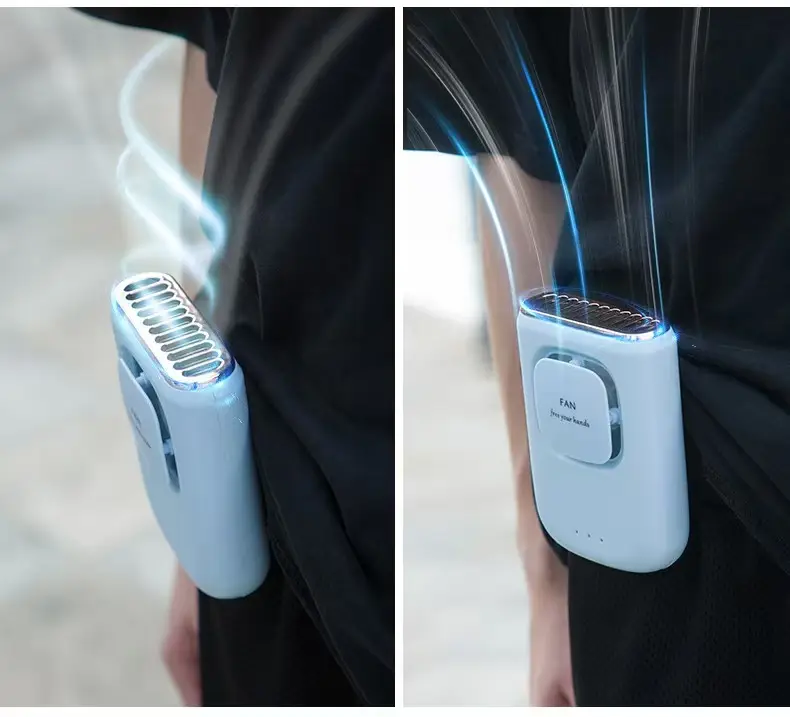 Portable Small Silent USB Fan, Rechargeable, Waist-Hanging, Neck-Hanging, Strong Wind, Student Dormitory Desktop Fan — feature 26