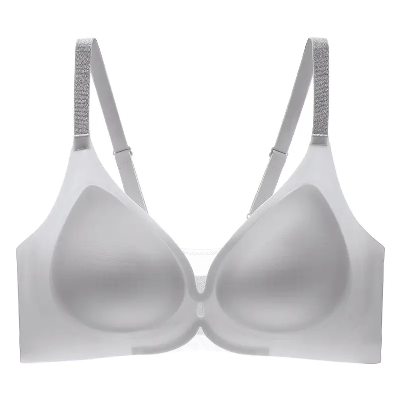 Seamless Nude-Feel Underwear for Women, Jelly Soft Support, Adjustable, Anti-Sagging, Wireless, Ultra-Soft and Thin Bra