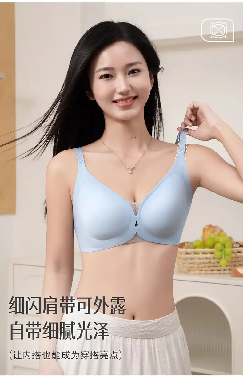 Seamless Nude-Feel Underwear for Women, Jelly Soft Support, Adjustable, Anti-Sagging, Wireless, Ultra-Soft and Thin Bra — feature 14