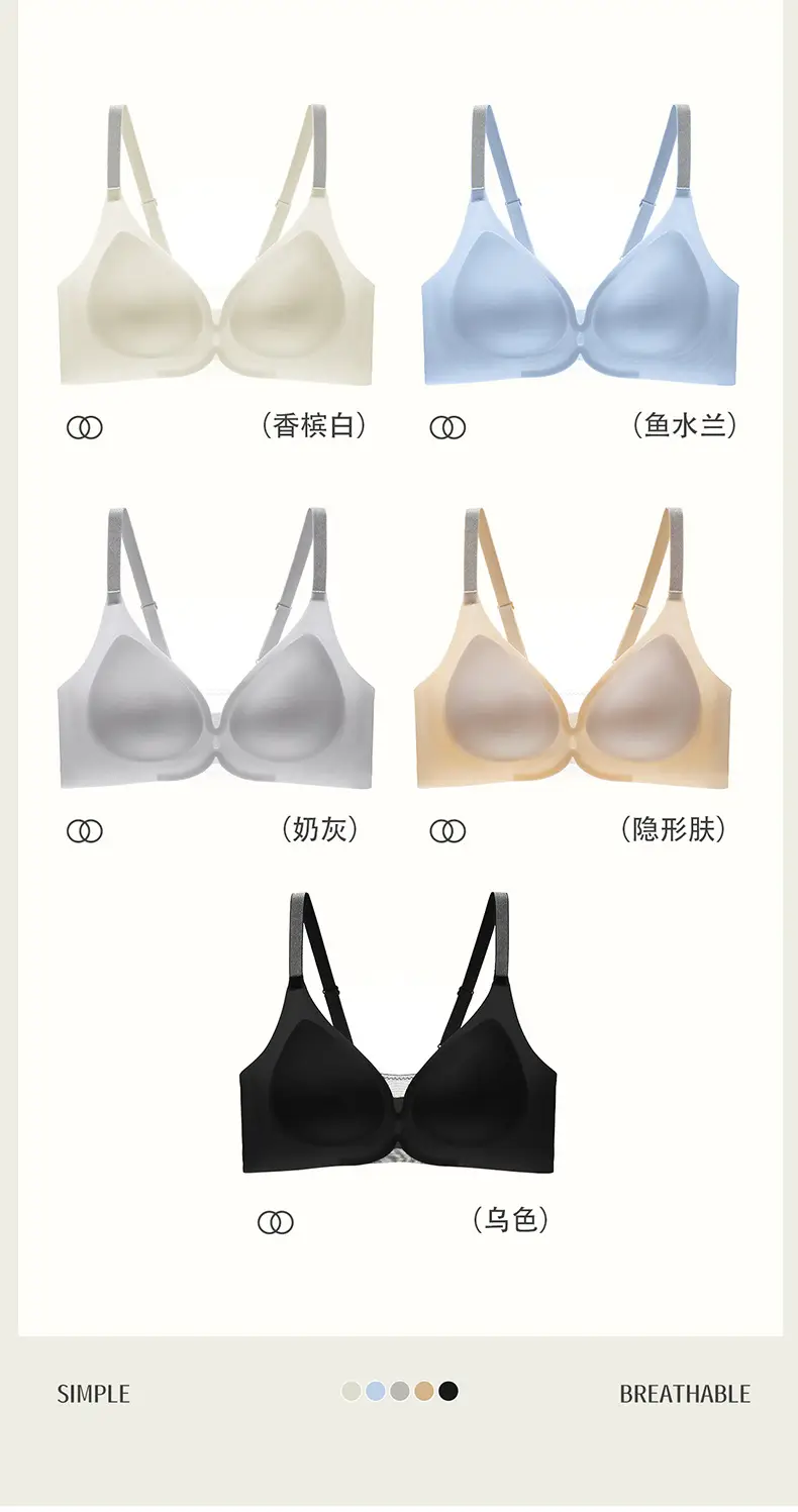 Seamless Nude-Feel Underwear for Women, Jelly Soft Support, Adjustable, Anti-Sagging, Wireless, Ultra-Soft and Thin Bra — feature 16