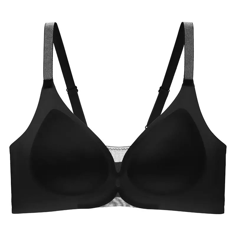 Seamless Nude-Feel Underwear for Women, Jelly Soft Support, Adjustable, Anti-Sagging, Wireless, Ultra-Soft and Thin Bra