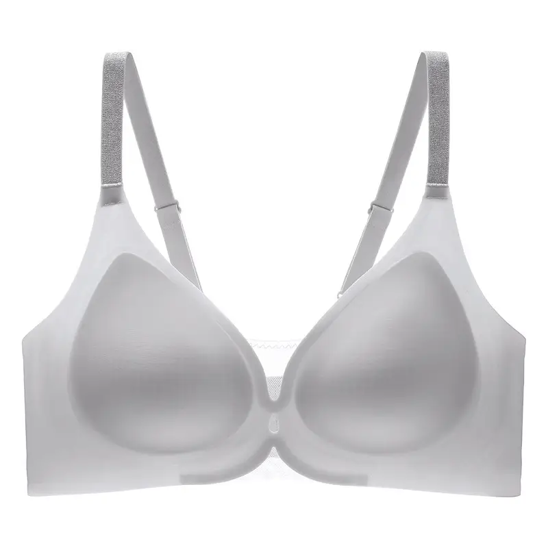 Seamless Nude-Feel Underwear for Women, Jelly Soft Support, Adjustable, Anti-Sagging, Wireless, Ultra-Soft and Thin Bra
