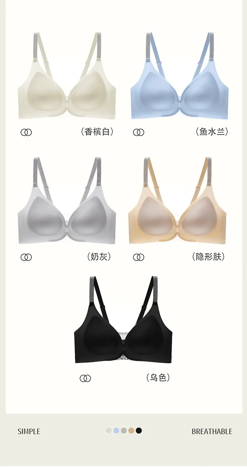 Seamless Nude-Feel Underwear for Women, Jelly Soft Support, Adjustable, Anti-Sagging, Wireless, Ultra-Soft and Thin Bra — feature 16
