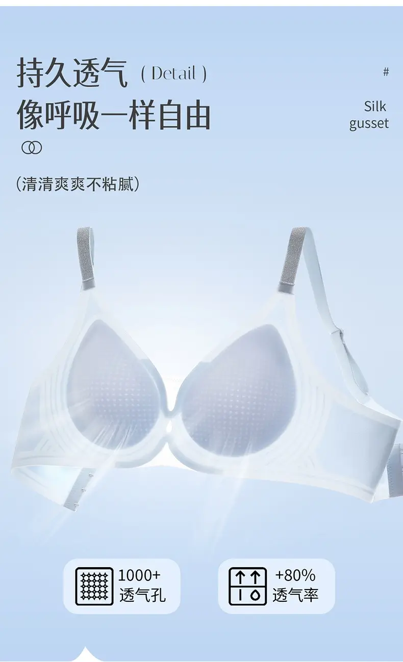 Seamless Nude-Feel Underwear for Women, Jelly Soft Support, Adjustable, Anti-Sagging, Wireless, Ultra-Soft and Thin Bra — feature 7