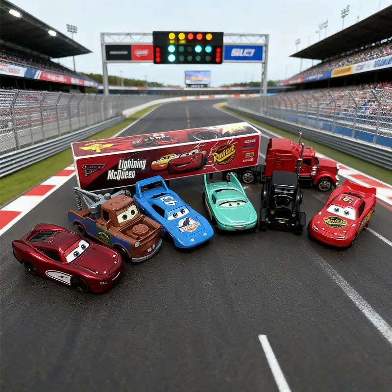 Cross-Border Hot-Selling New Cars 3 Lightning Mcqueen Racing Car Children's Toy Sliding 1:64 Model Car — feature 4