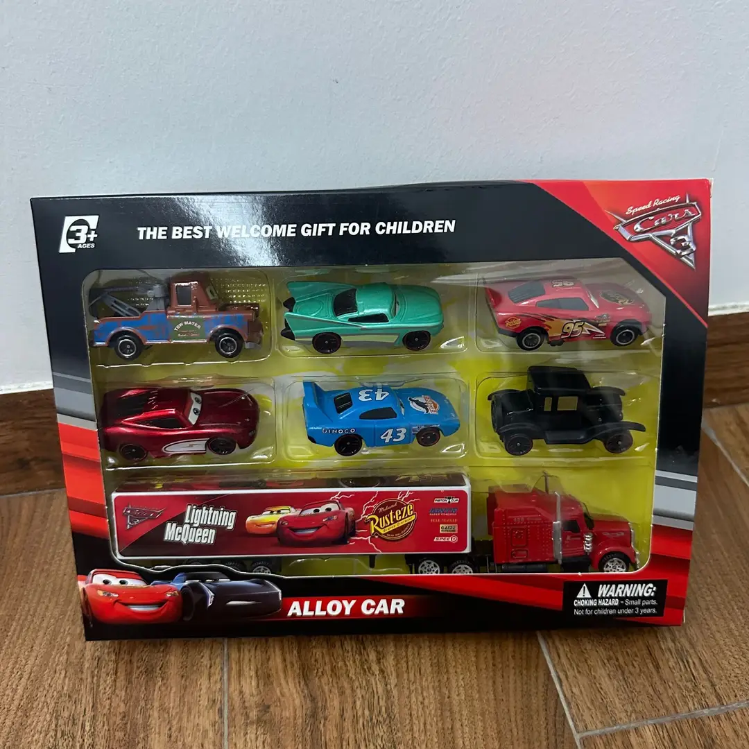 Cross-Border Hot-Selling New Cars 3 Lightning Mcqueen Racing Car Children's Toy Sliding 1:64 Model Car