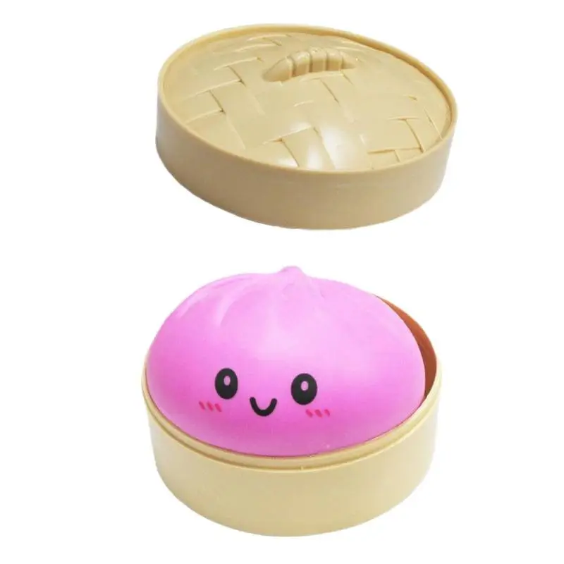 Cross-Border Hit Product Squishies Toy, Realistic Bun-Shaped Stress Relief Toy, Dumpling Squishy Toy