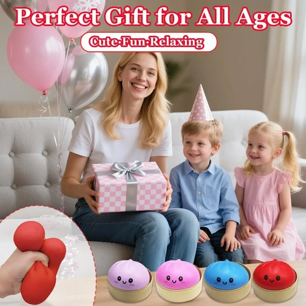 Cross-Border Hit Product Squishies Toy, Realistic Bun-Shaped Stress Relief Toy, Dumpling Squishy Toy — feature 8