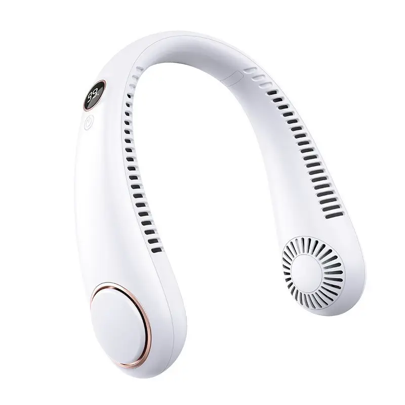 Cross-Border Hot-Selling Bladeless Neck Fan, Outdoor Portable Mini Fan, USB Rechargeable Lazy Neck Fan