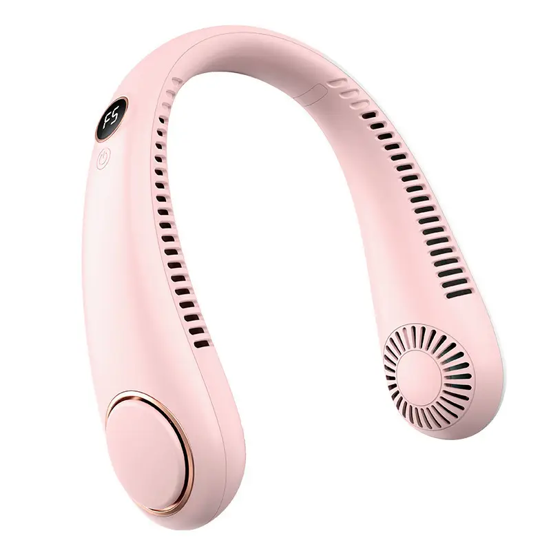 Cross-Border Hot-Selling Bladeless Neck Fan, Outdoor Portable Mini Fan, USB Rechargeable Lazy Neck Fan