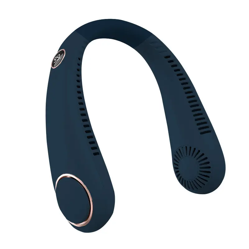 Cross-Border Hot-Selling Bladeless Neck Fan, Outdoor Portable Mini Fan, USB Rechargeable Lazy Neck Fan