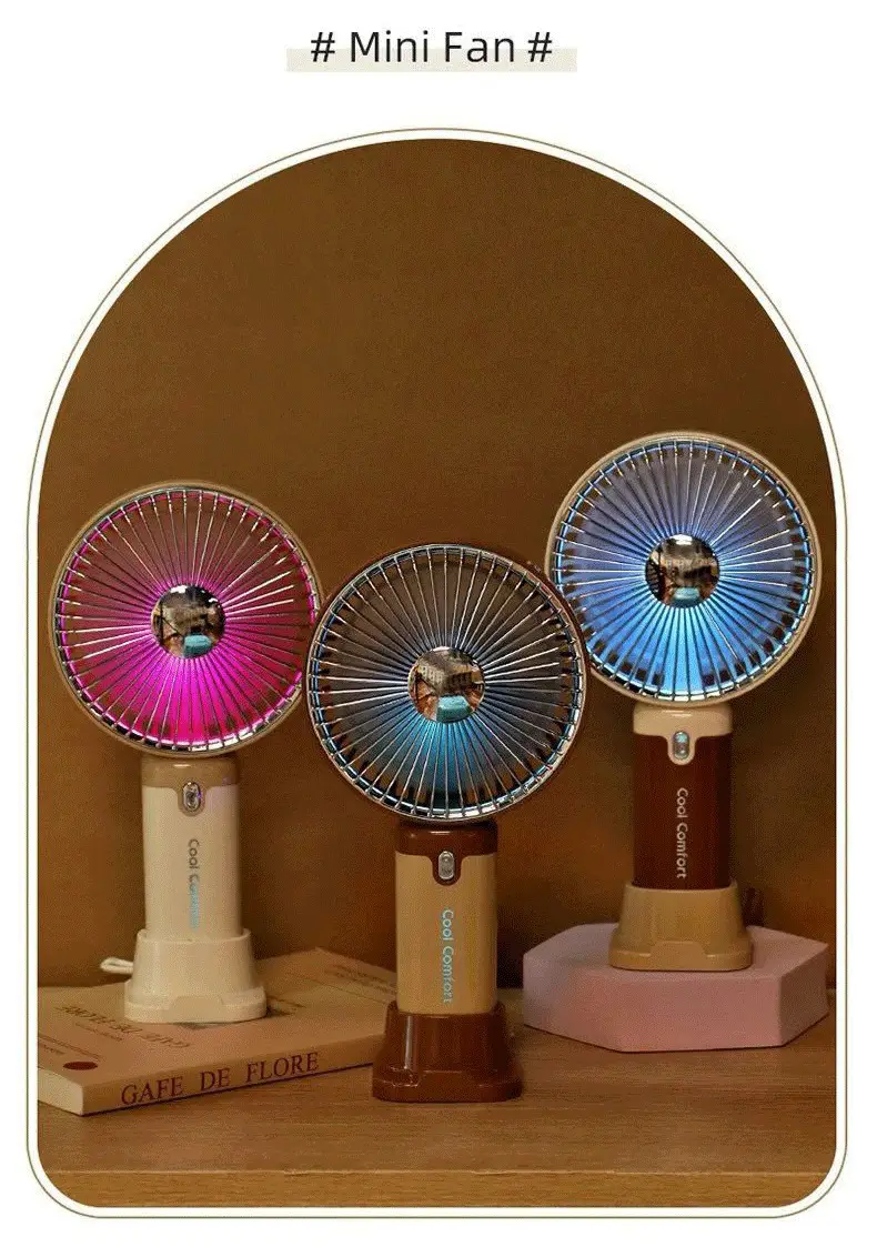 Summer Cartoon Handheld Mini Fan USB Rechargeable Small Fan with Logo Fan Production Gift Fan Factory Wholesale — feature 5