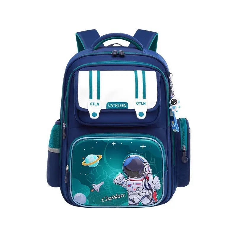 Foreign Trade Schoolbags for Primary School Students 3D Hard-Shell Astronaut Schoolbags for Boys and Girls in Grades 1-3-6 to Protect the Spine and Reduce Burden