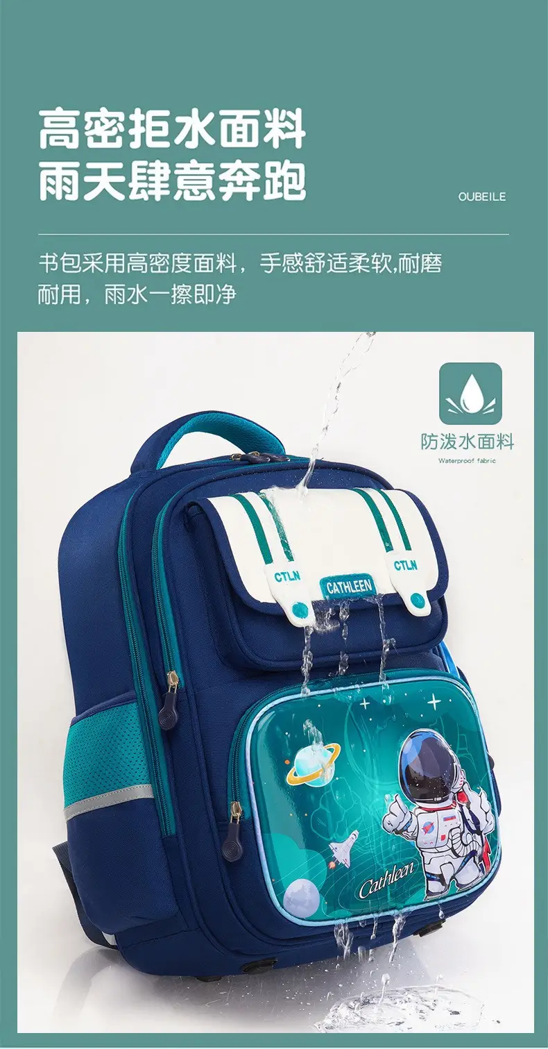 Foreign Trade Schoolbags for Primary School Students 3D Hard-Shell Astronaut Schoolbags for Boys and Girls in Grades 1-3-6 to Protect the Spine and Reduce Burden — feature 9
