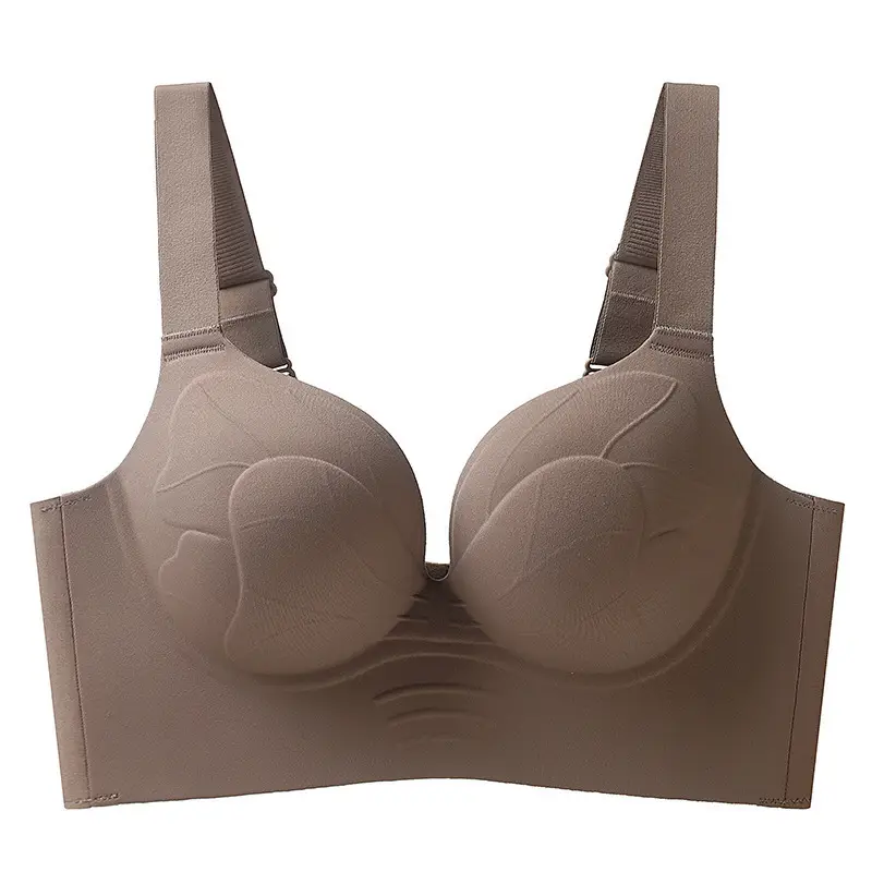 Plus-Size Thin Seamless Women's Bra for Large Busts, Minimizing Appearance, Gathering Side Breasts, Anti-Sagging, Outward Expansion Adjustment Bra — feature 21